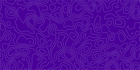 Abstract terrain illustration with freeform line work

