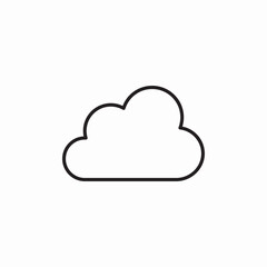 cloud sky icon sign vector