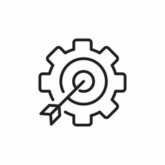 engineering target icon sign vector