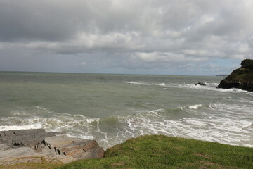 Wales coastline in the summertime