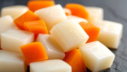Mixed Diced Cheese Cubes
