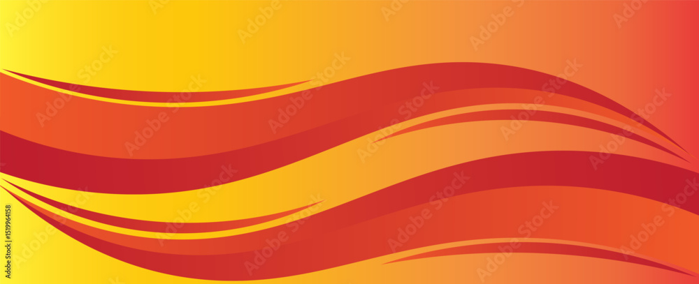 Poster vector red line background curve element with white space for text and message design, overlapping l