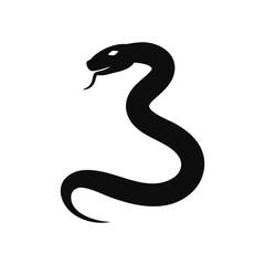 Fototapeta premium Snake silhouette, Snake silhouette vector