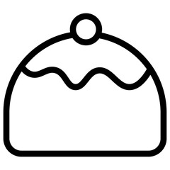 belgian buns icon Simple thin line stroke