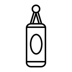 boxing bag icon Simple thin line stroke