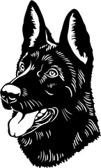 Belgian Shepherd Dog, Belgian Shepherd vector, Belgian Shepherd illustration, Belgian Shepherd head, Belgian Shepherd silhouette, Belgian Shepherd breed image, Belgian Shepherd portrait, Belgian Sheep