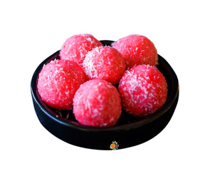 coconut rose laddu