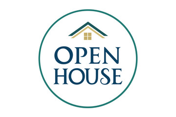 A minimal vector logo for a banner with the text 