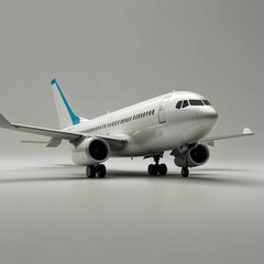 Naklejka premium Airplane on white background