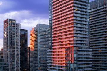 Fototapeta premium Upscale Eglinton and Forest Hill residential area coveted by middle and upper class families as well as Ontario developers