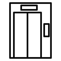 lift icon Simple thin line stroke