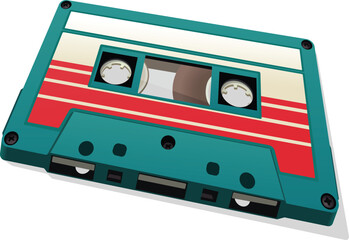 vintage cassette tape vector illustration