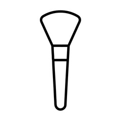 makeup brush icon Simple thin line stroke