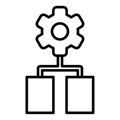 nlp icon Simple thin line stroke