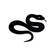 Fototapeta premium Snake silhouette, Snake silhouette vector