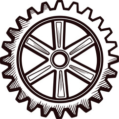 minimalist-gear-with-symmetrical-spokes--- (2).eps