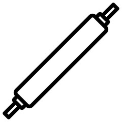 rolling pin icon Simple thin line stroke
