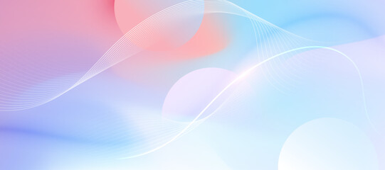 Abstract multicolor gradient background with soft shapes. Vector.