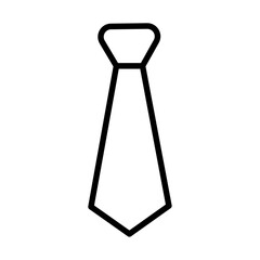 tie icon Simple thin line stroke
