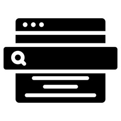 Search Bar Glyph Icon