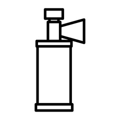 air horn icon Simple thin line stroke