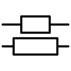 Alignment icon Simple thin line stroke