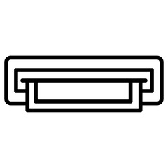 atm money withdrawl icon Simple thin line stroke