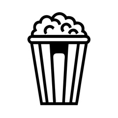 Delicious Buttery Popcorn in a Classic Striped Bucket Ready for Movie Night