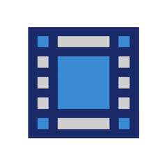 Obraz premium Filmstrip Layout Design User Interface Graphic Design Element Digital Media Video Production Movie Editing Software Application