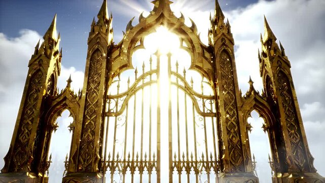Intricate architectural facade illuminated