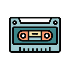 Retro Cassette Tape Music Vintage Audio Analog Technology 80s 90s Nostalgia