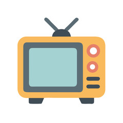 Retro Television Set Vintage Analog Television Receiver Classic Old Tube TV Broadcasting Device