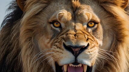 Fototapeta premium close up portrait of a lion
