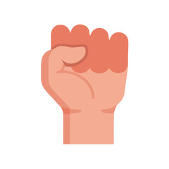 A clenched fist a symbol of strength power and solidarity