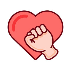 heart, love, valentine, vector, illustration, symbol, couple, hand, icon, romance, design, day.