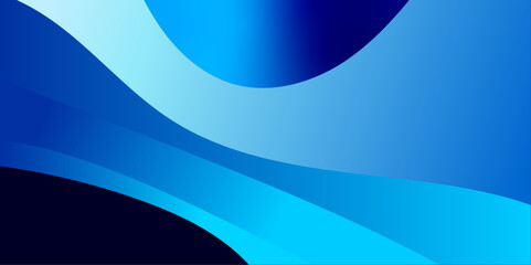 Abstract background of flowing teal and blue gradient waves curves dynamically.