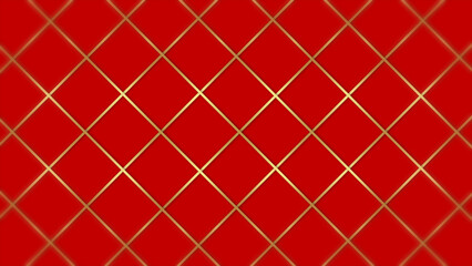Abstract luxury backgrounds geometric square shape with golden metallic strip. Seamless minimal Background