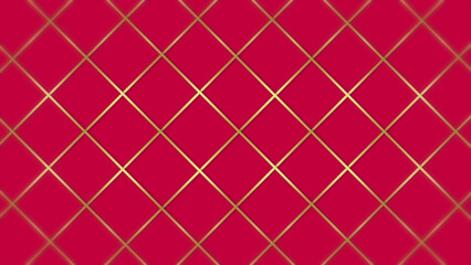 Abstract luxury backgrounds geometric square shape with golden metallic strip. Seamless minimal...