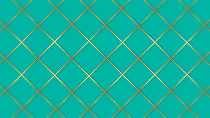 Abstract luxury backgrounds geometric square shape with golden metallic strip. Seamless minimal...