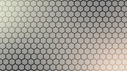 Futuristic Colorful surface hexagons tiles. Trendy simple and minimal geometrical hexagon background