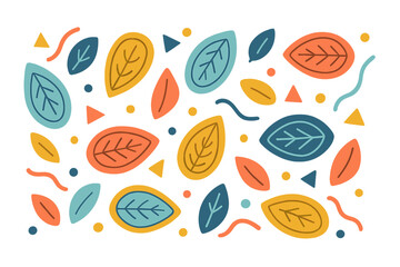 The background is white and includes a vector-based abstract seed pattern