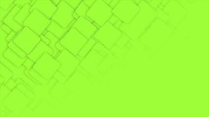Simple classy moving Lime green squares half gradient minimal white background