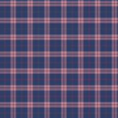 Stylish navy and blush pink plaid pattern design.
