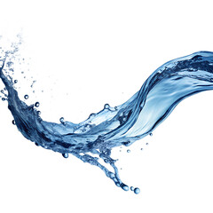 Obraz premium Water Motion Trail Effect Isolated on Transparent Background