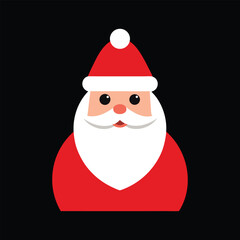 colorful Santa Claus vector art illustration