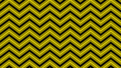 Yellow simple zig-zag pattern seamless background moving upward, loopable background
