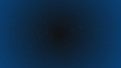 Simple Royal blue particles rotating over dark minimal particles background