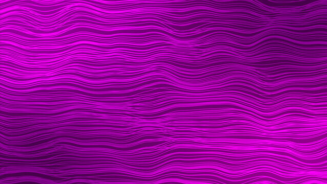 Abstract Pink color horizontal moving wavy lines background, horizontal stripes minimal background - Powered by Adobe