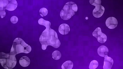 Abstract futuristic technology particles background, Purple particles and grid background