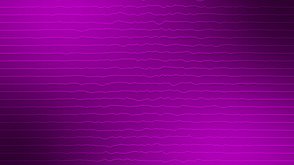 Abstract Pink color horizontal wiggly lines moving on black background